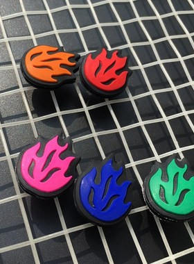 5pcs Fire Tennis Damper Shock Absorber to Reduce Tenis Racqu