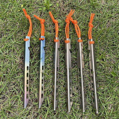 Garden Accessories 5pcs Titanium Alloy Vshaped Tent Nails F