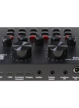 V8 Live Sound Card Voice Changer Multiple Funny Sound Effect