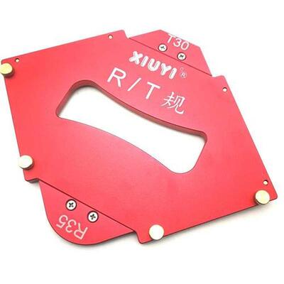 Aluminium Alloy Trimming Machine Fillet Gauge Angled Ruler R