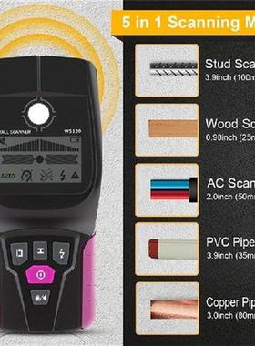 WS-120  Metal Detector Backlit Black AC Wood Stud Finder