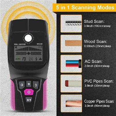 WS-120  Metal Detector Backlit Black AC Wood Stud Finder