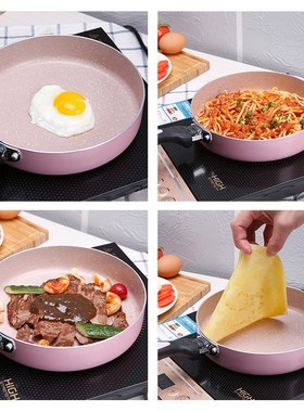 NonStick Frying Pan Coating 5 Layers Bottom Soft Handle Alum