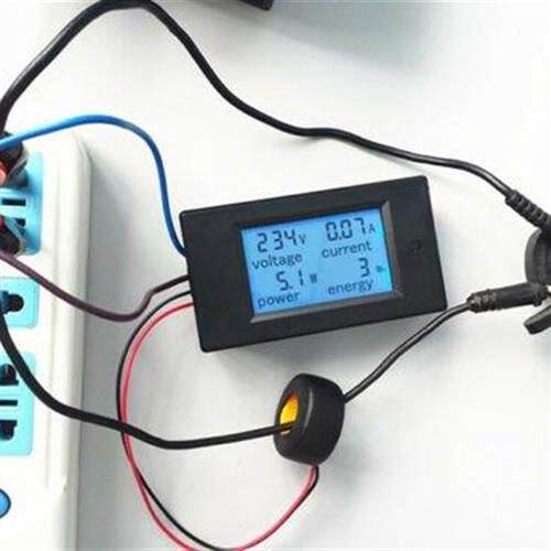 AC 110V-220V Digital LCD 100A watt power meter volt amp Amme