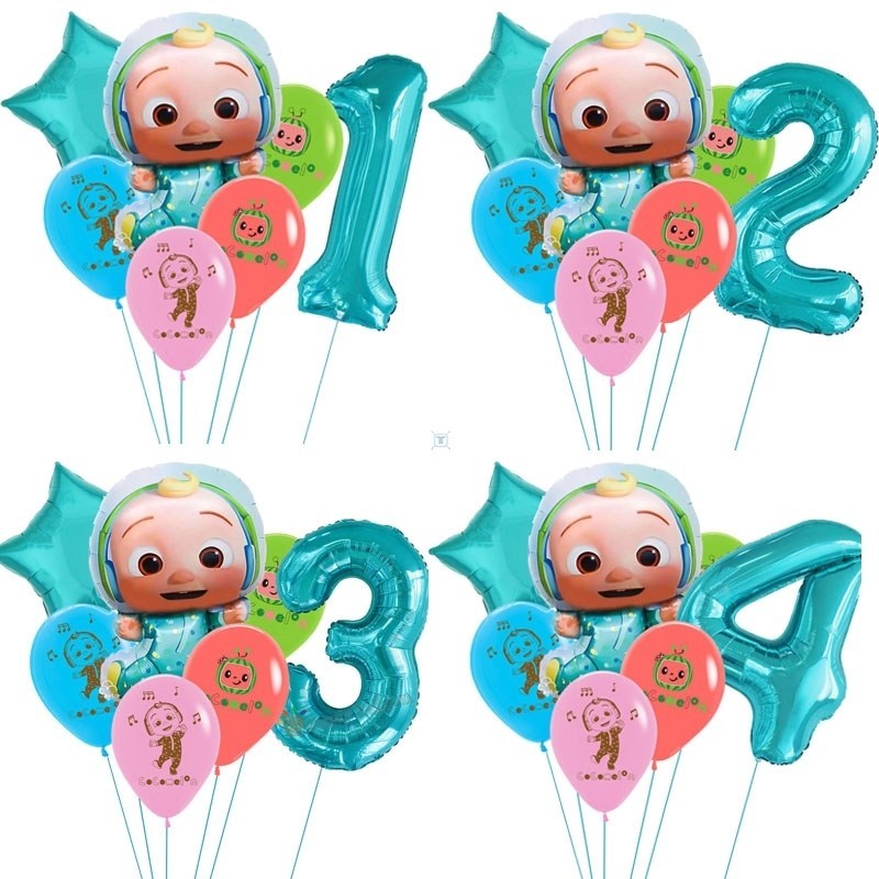 Cocomelon Balloon with 32inh Number Ballon JJ Cocomelon