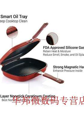 Trays Cookware Frying Pan Non-stick Professional Steak Squar