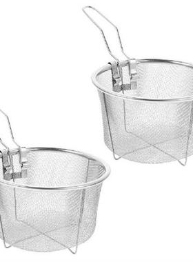 2Pcs Noodle Frying Basket Food Baskets with Handle Fry