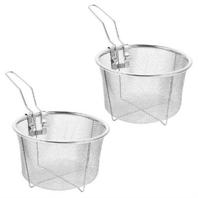 2Pcs Noodle Frying Basket Food Baskets with Handle Fry