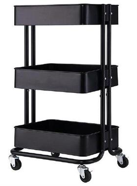 New 3-Tier Home Kitchen Storage Utility cart-Black for