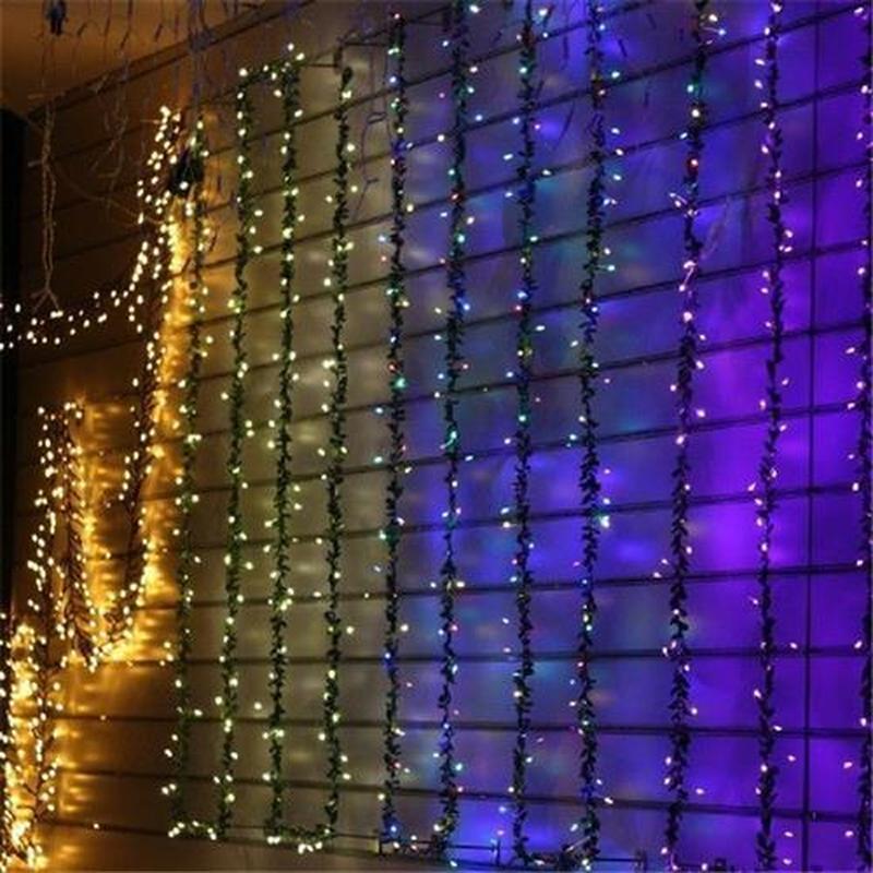 6M 200leds Artificial Plants Green Leaf String Light 24V