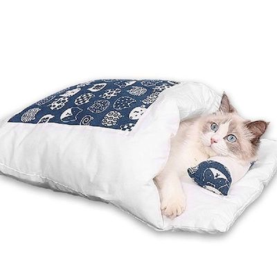 Japanese Cat Bed Warm Cat Sleeping Bag Deep Sleep Winter