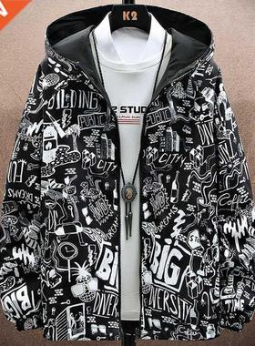 2022 Autumn New Double Sided Wear Windbreaker Men Casual Jac