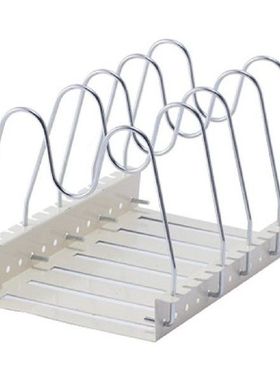 Pans Pots Lid Organizer Rack Rack Adjustable Compartments Sa