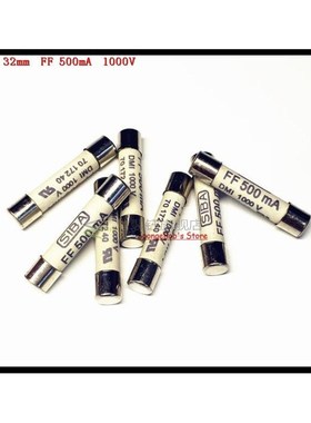 5pcs/Lot 6.3 x 32mm FF 500mA 1000V SIBA Ceramics Fuse DMI-Fu