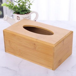 Tissue boxes bamboo home restaurant hotel office desktop