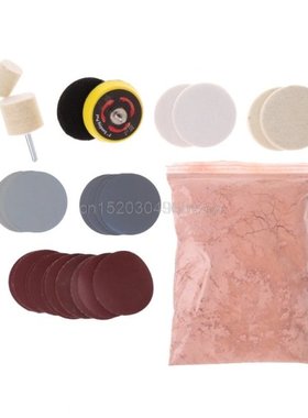 34 Pcs Deep Scratch Remover Car Glass Polishing Kit 8 OZ Cer