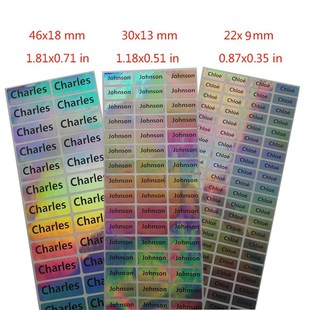 Custom Stickers For Children Waterproof Name Lable Tags Scho