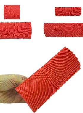 Home wall painting rubber ribbed diatom mud scraper roller p