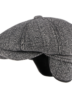 HT3336 Autumn Winter Cap Hat Thick Warm Men Beret Cap Male V