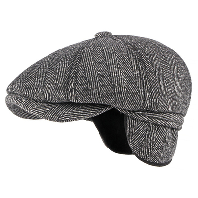 HT3336 Autumn Winter Cap Hat Thick Warm Men Beret Cap Male V