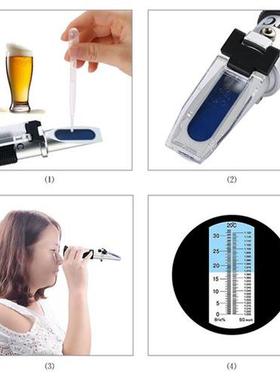 Beer Wort and Wine Refractometer, Dual Scale - Specific Grav