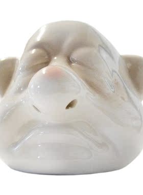 New Funny Dwarf Ceramic Egg Yolk Separator Handheld Egg Whit