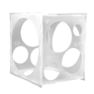 11Holes Balloon Sizer Box 2-10inch Balloons Measuring Box fo
