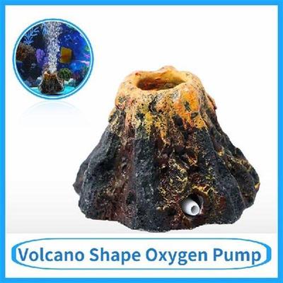 Volcano Shape oxygen pump Aquarium Decoration Fish Tank