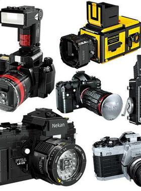 BZDA 2022 Mini Bricks New Retro Camera Model Building Blocks