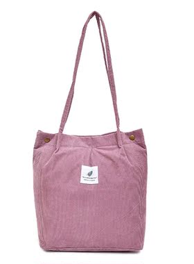 Women Corduroy Shopping Bag Female  Cloth Shoulder Bag Envir