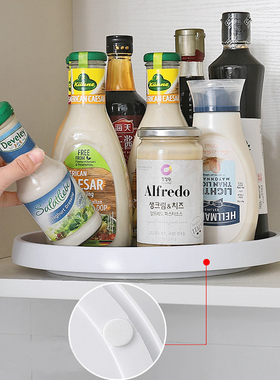 Rotating Organizer Kitchen Storage Tray Condiment Storage