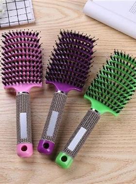 Scalp Massage Bristle Hair Comb Curly Straight Anti Static