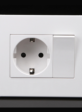 92*86mm PC Panel EU Russia Spain Wall Socket   16A 1 Gang 1
