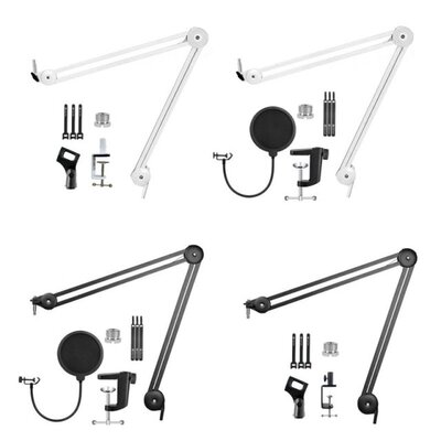 Movable Microphone Stand 1Set Adjustable Wall Mount Micropho