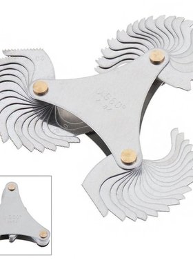 51pcs/set US Specification Thread Gauge Screw Pitch Gauge wi