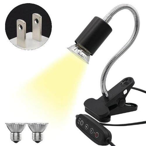 E27 With 2 LED Bulbs Dimmable Clip On Gooseneck Simulate