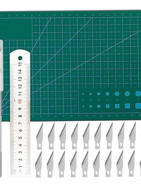 24Pcs/set Carving Exacto Knives Craft DIY Kit Art Blades Ma