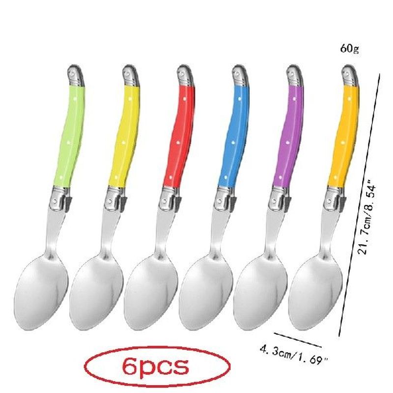 6pcs Laguiole Dinner Spoon  8'' Stainless St