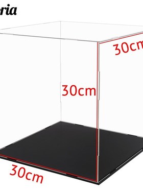 30cm Acrylic Display Case Self-Install Clear Cube Box V Dust