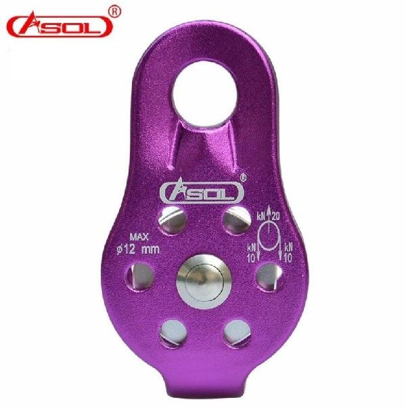 ASOL Outdoor 2000kg Climbing Rope Pulley Single Fixed