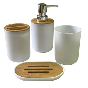 Bathroom Accessories Set Soap Dispenser Bottle Dish