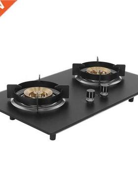 Gas Stove with 2 Burners Tempered Glass Gas Stove Embedded