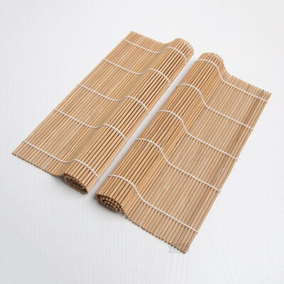 15pcs Bamboo Sushi Making Kit Includes 2 Sushi Rolling Mats