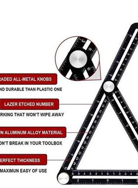 Adjustable Ceramic Tile Hole Locator 6 Folding Multiple Angl