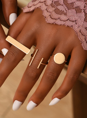 2022 women ring set bague femme matching rings bohemian fash