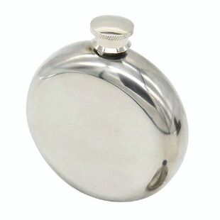 5OZ Stainless Steel Hip Flask Mini Round Alcohol Liquor