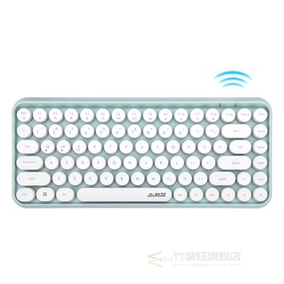 Ajazz 308i Wireless Bluetooth Keyboard 84 Classic Round Key