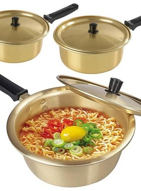Korean Ramen Noodles Pot Aluminum Soup Pot With Lid Noodles