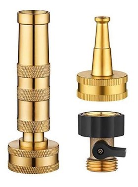 Adjustable Hose Nozzle And Jet Sweeper Nozzle Set Include Tw