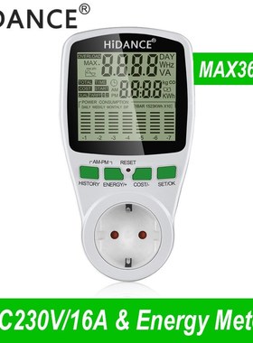 AC Power Meters 220v digital wattmeter eu energy meter watt